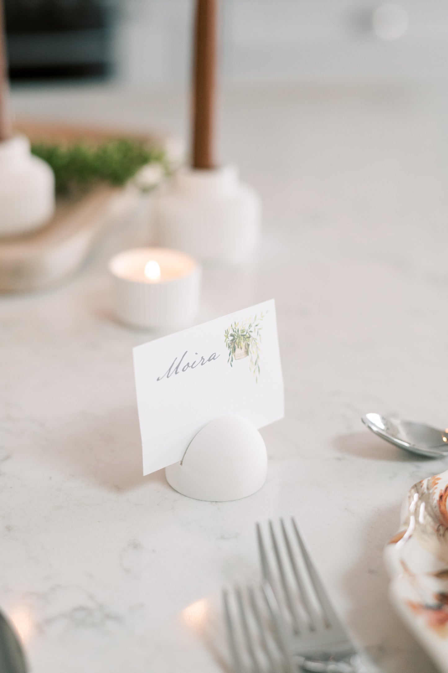 Domed Table Number Sign Holder