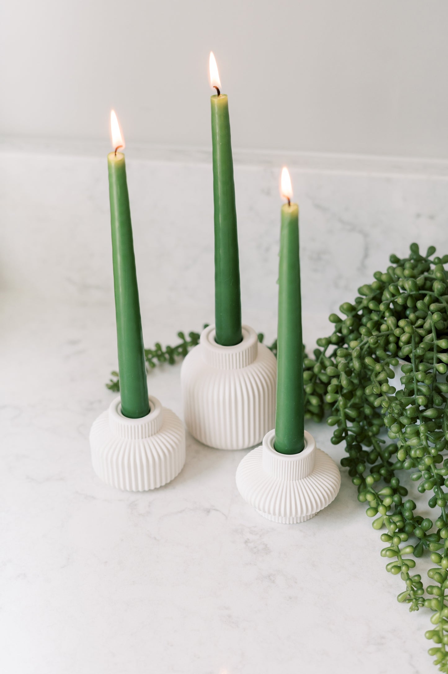 Lantern Concrete Taper Candle Holder