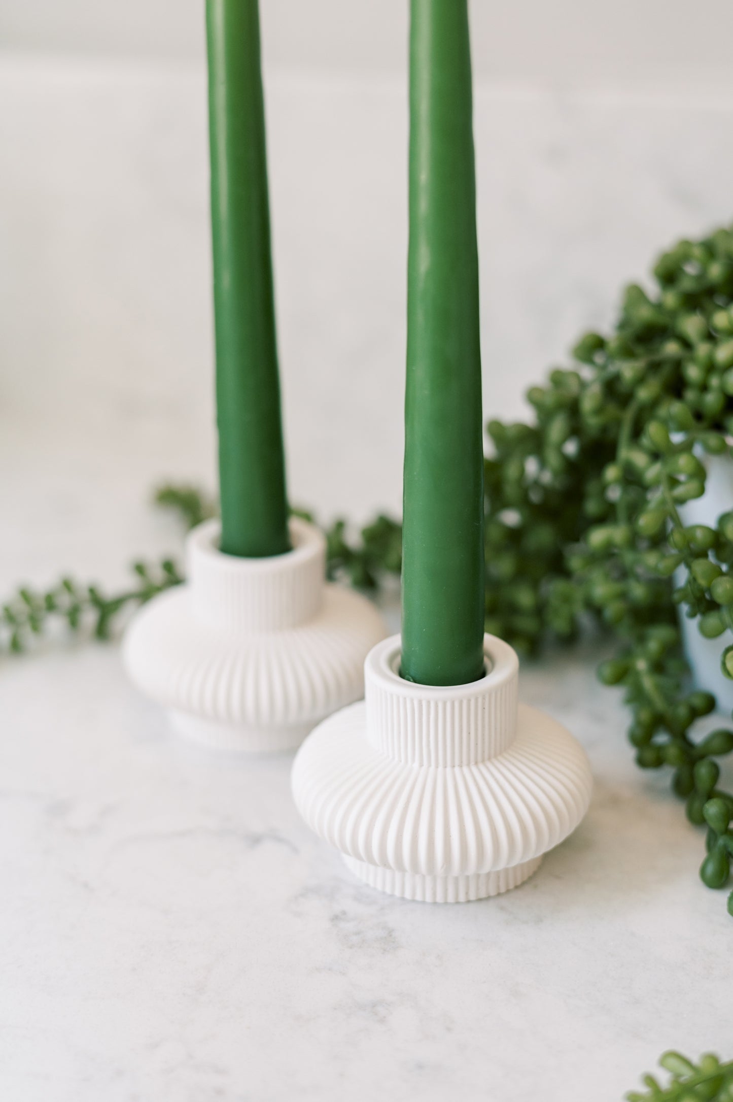 Lantern Concrete Taper Candle Holder