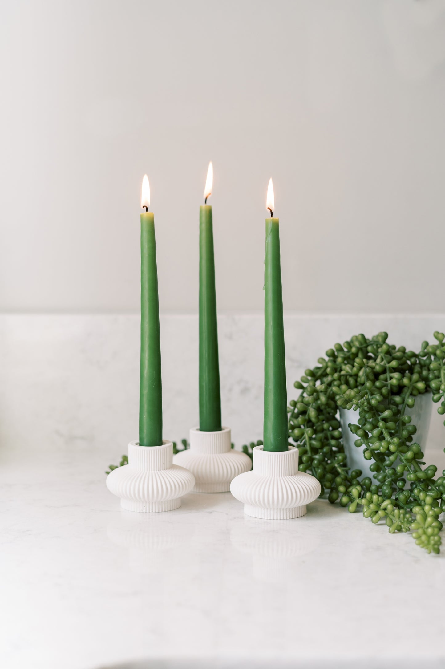 Lantern Concrete Taper Candle Holder