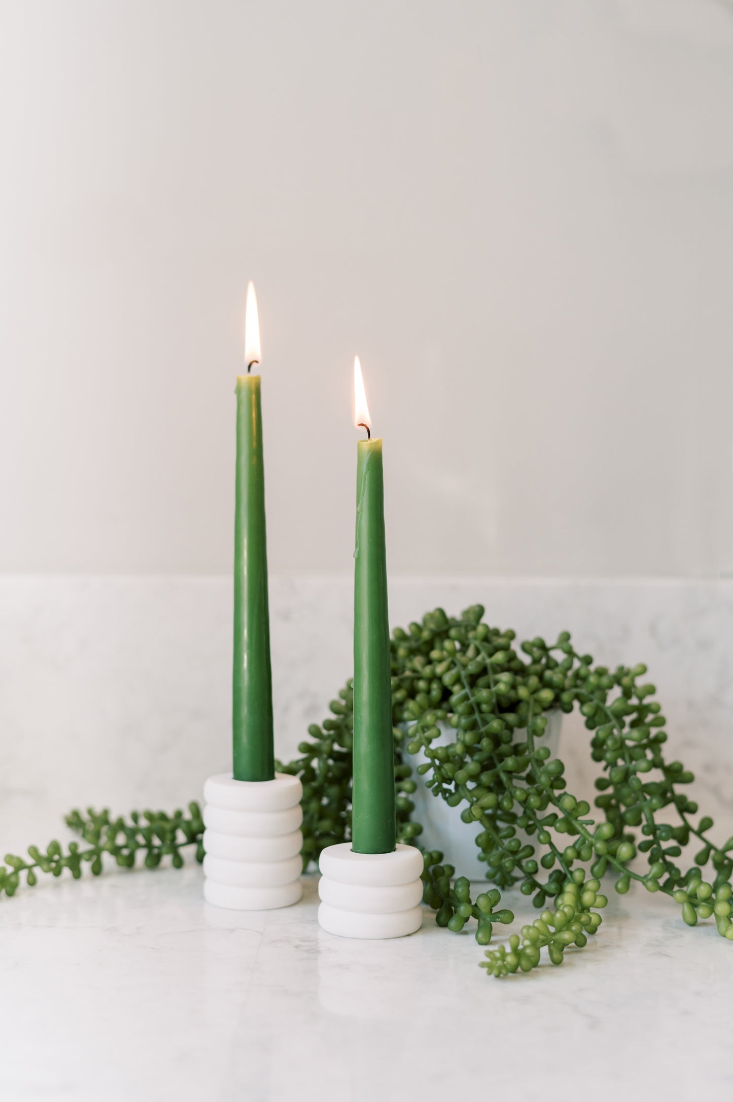 Ring Concrete Taper Candle Holder