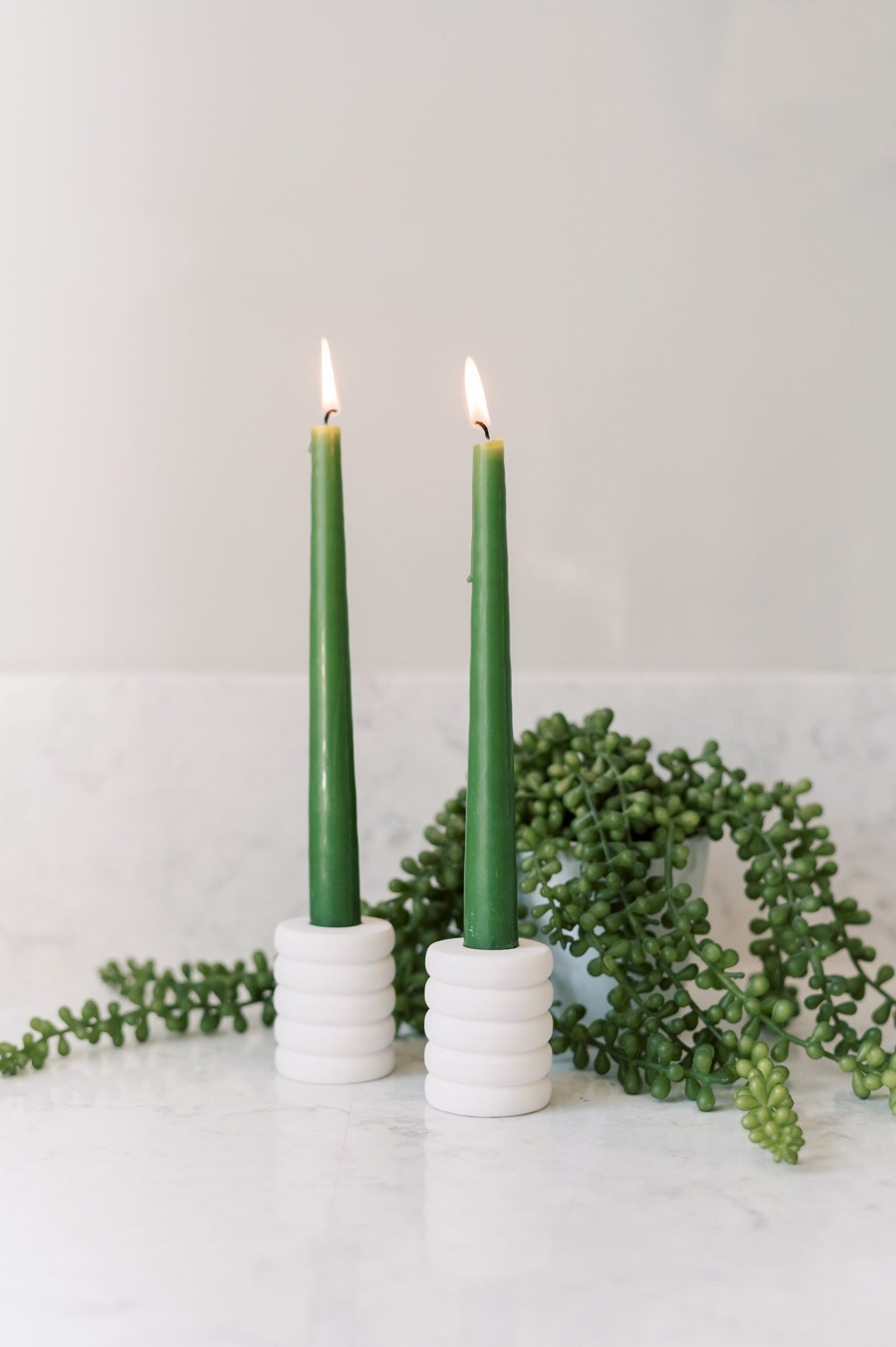 Ring Concrete Taper Candle Holder