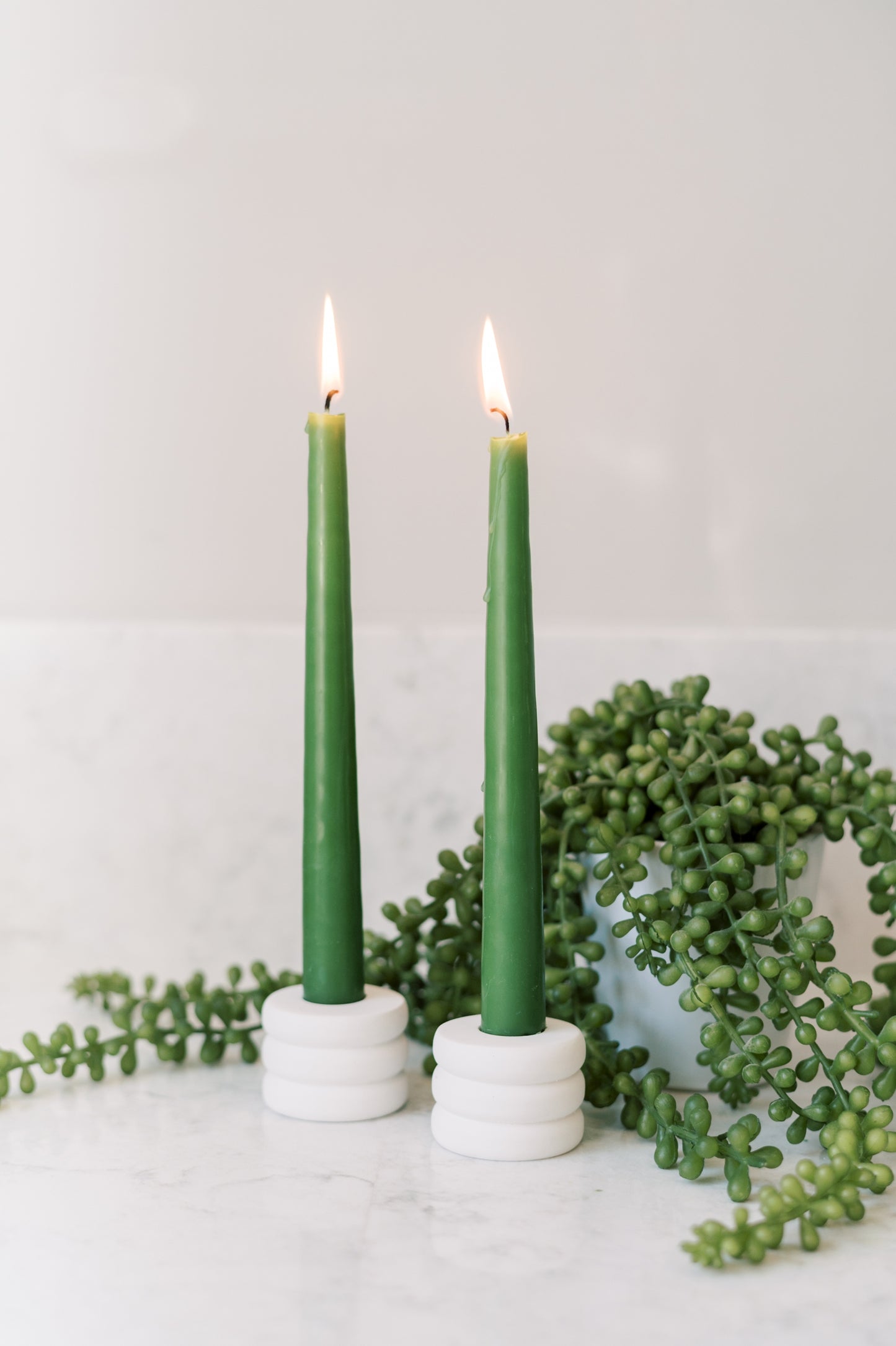 Ring Concrete Taper Candle Holder