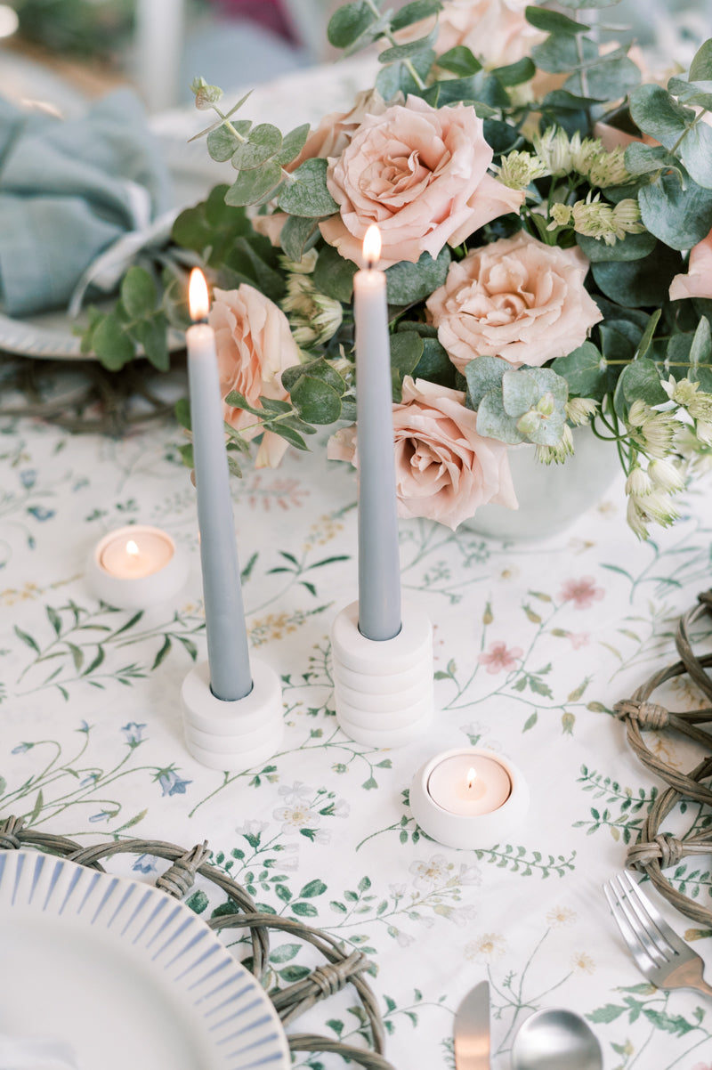 Ring Concrete Taper Candle Holder