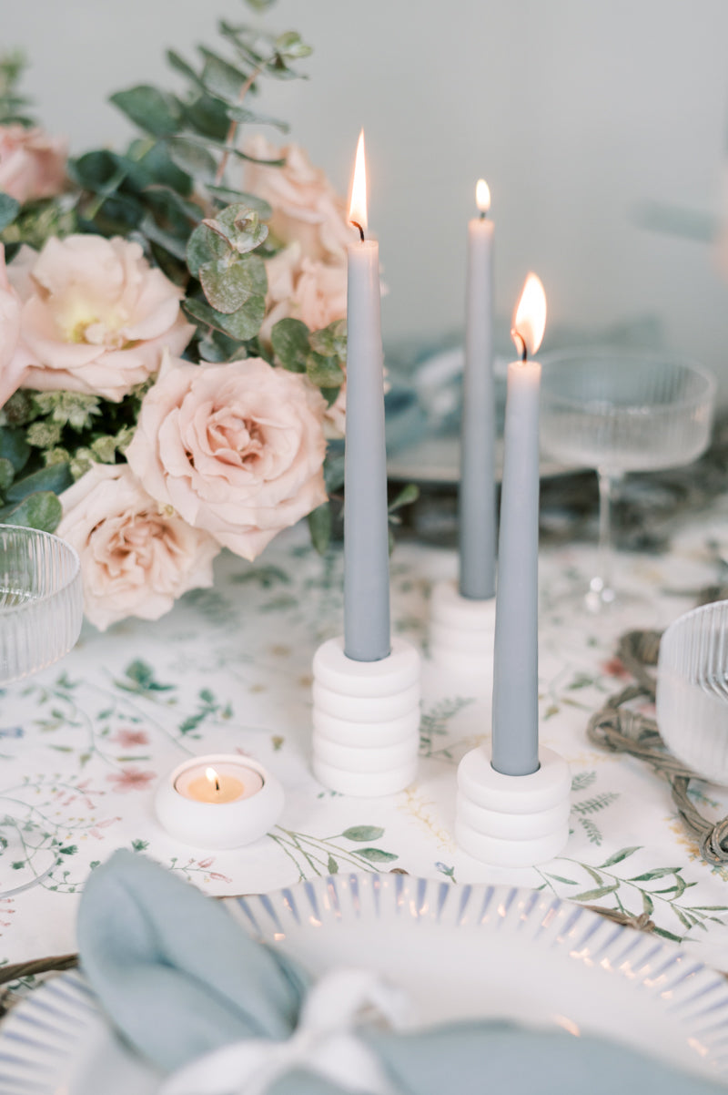 Ring Concrete Taper Candle Holder