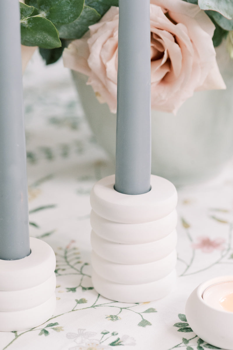 Ring Concrete Taper Candle Holder