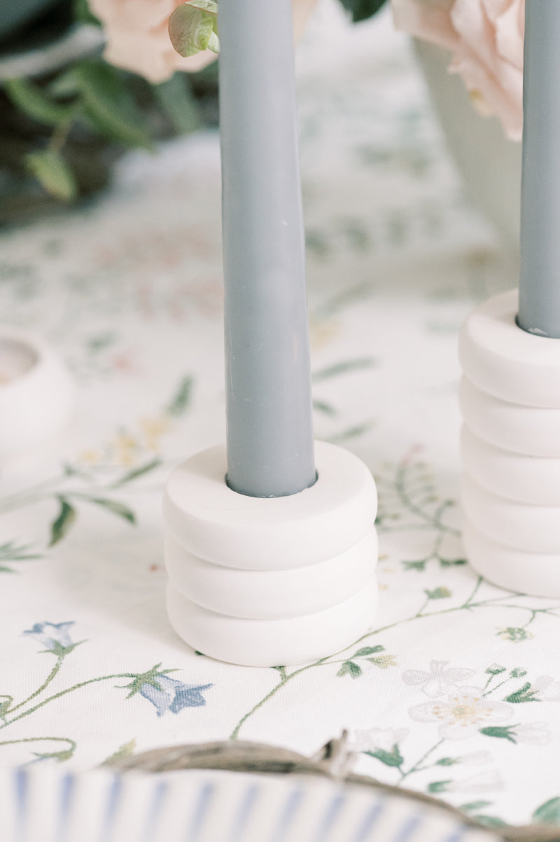 Ring Concrete Taper Candle Holder