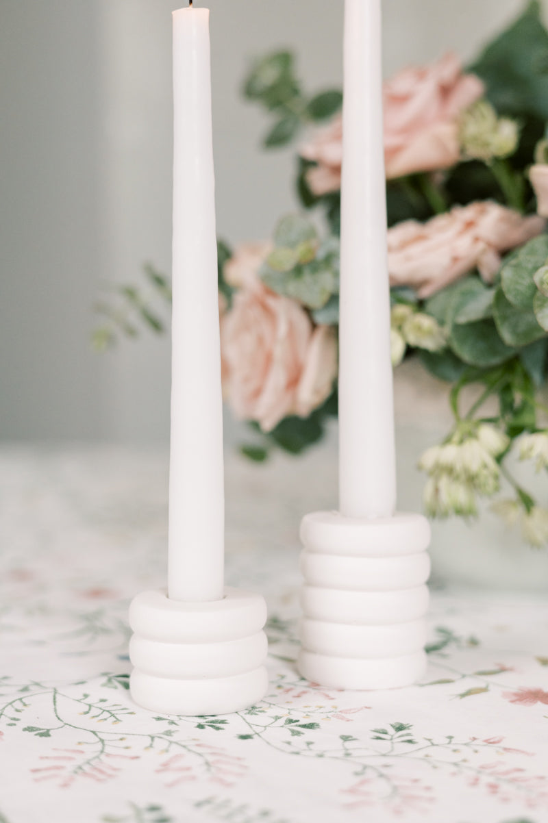 Ring Concrete Taper Candle Holder