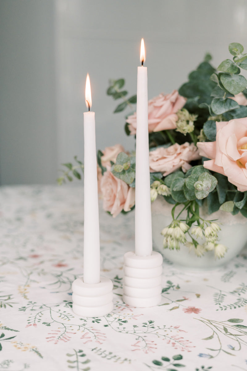 Ring Concrete Taper Candle Holder