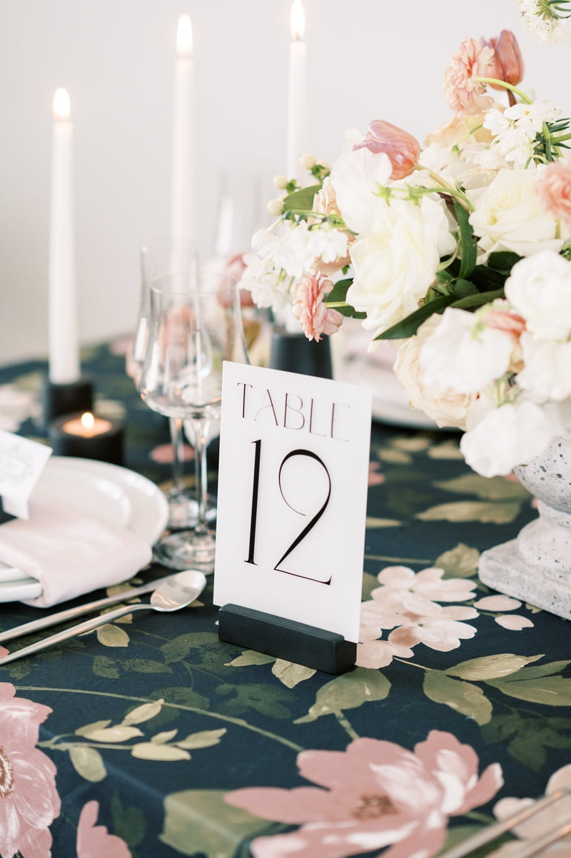 5x7 Acrylic Table Number Sign