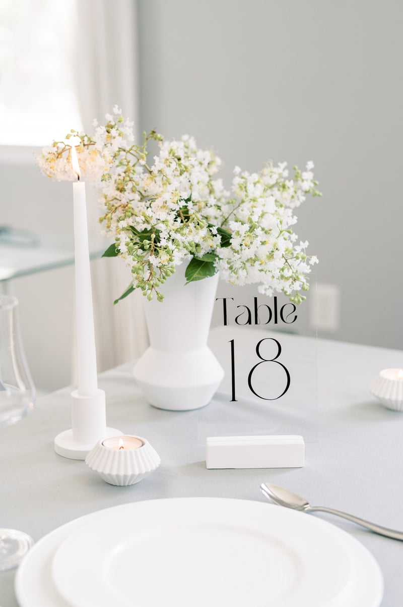 5x7 Acrylic Table Number Sign