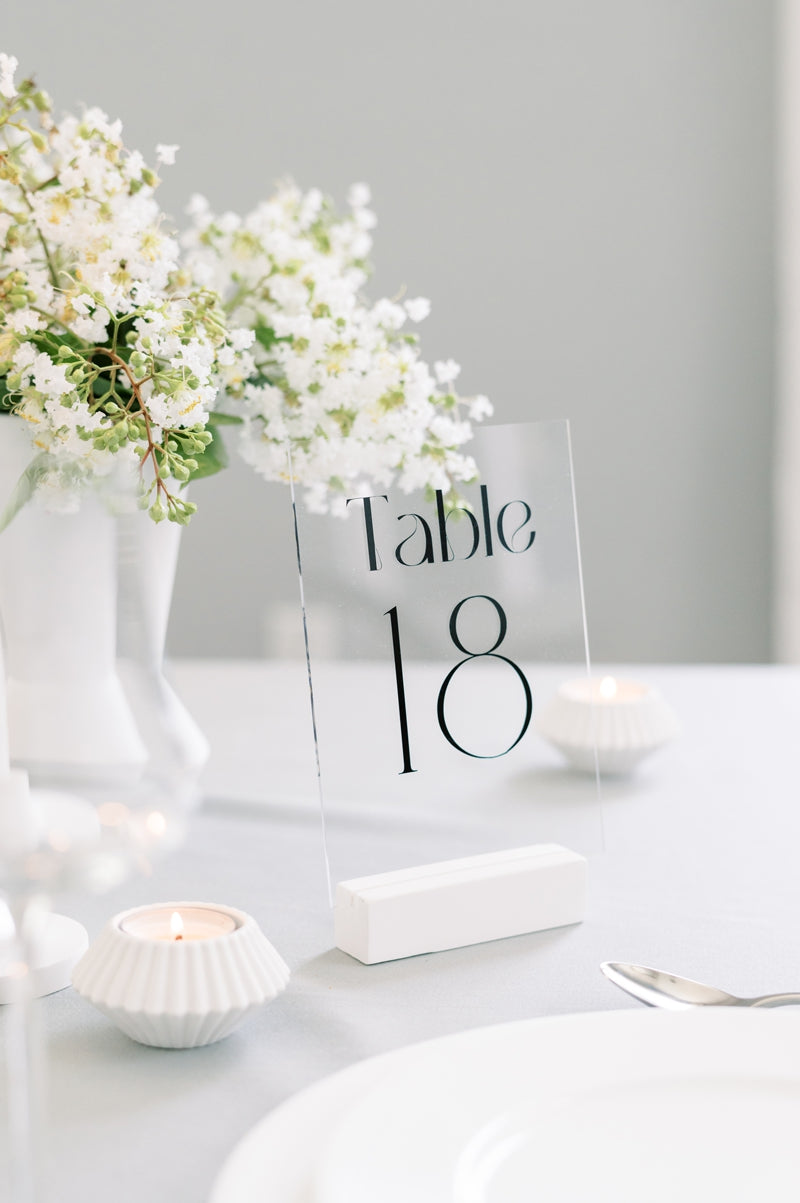 Table Number Sign Holder