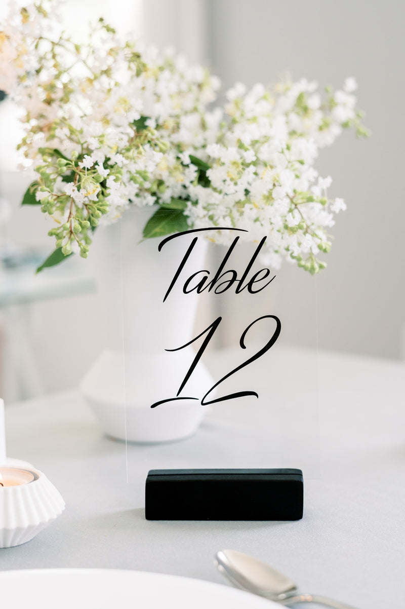 Table Number Sign Holder