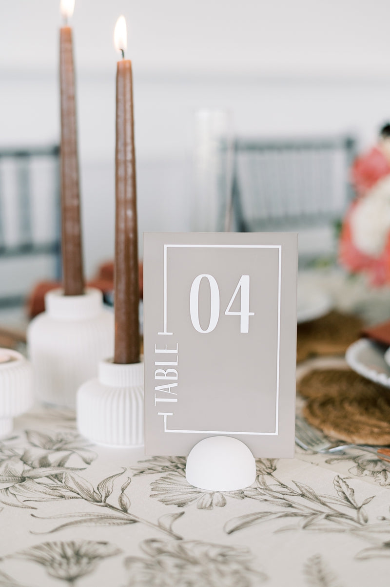 Domed Table Number Sign Holder