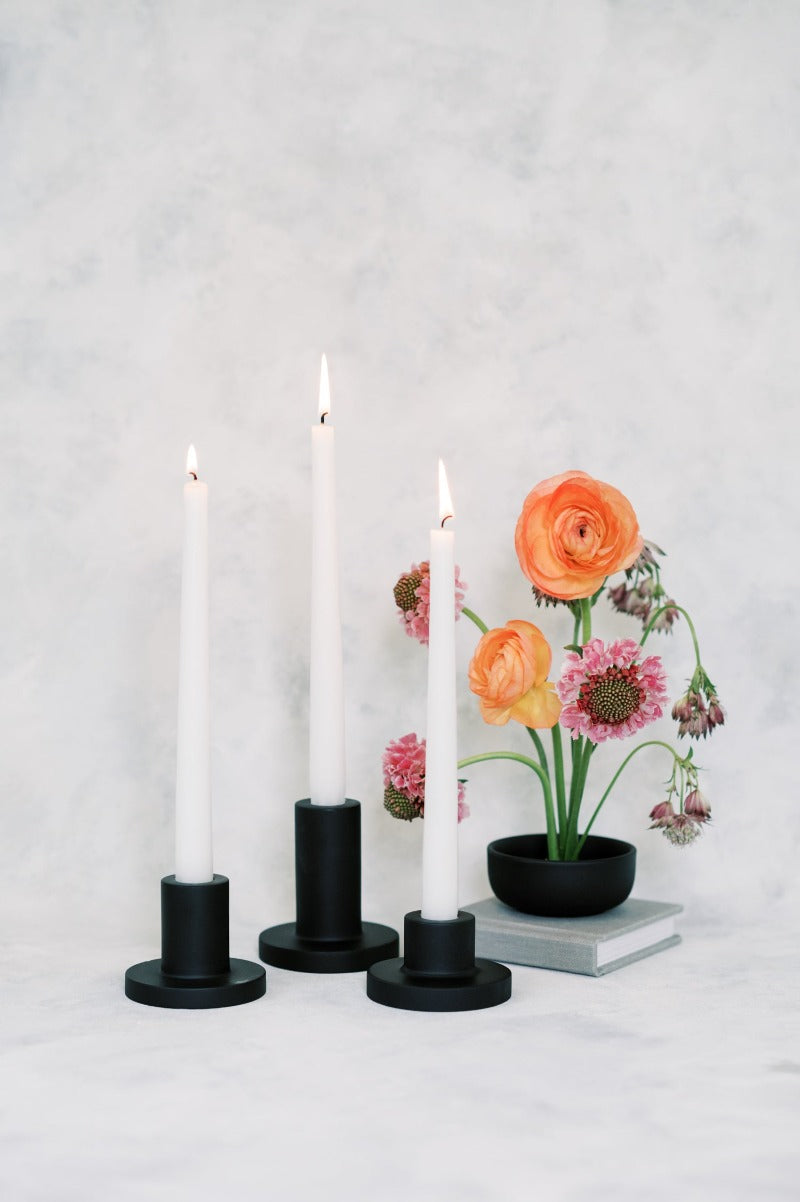 Modern Concrete Taper Candle Holder