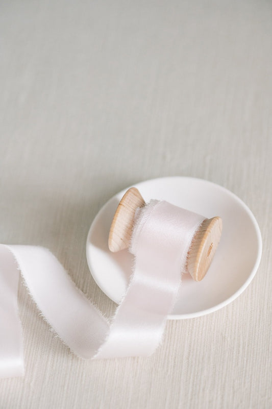 Blush Pink Silk Ribbon