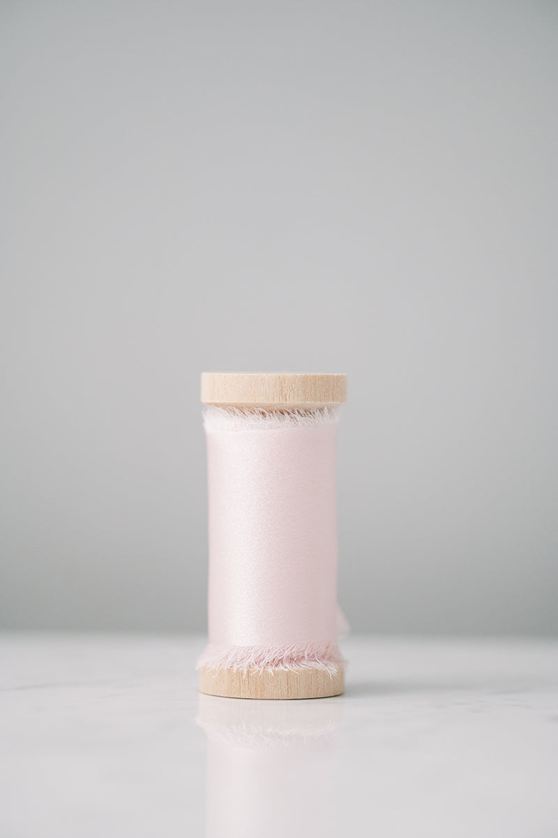 Blush Pink Silk Ribbon