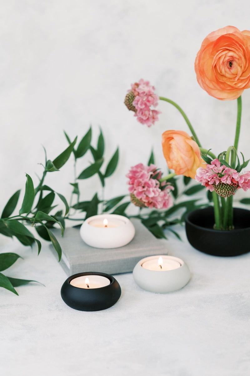 Petite Concrete Tea Light Candle Holder