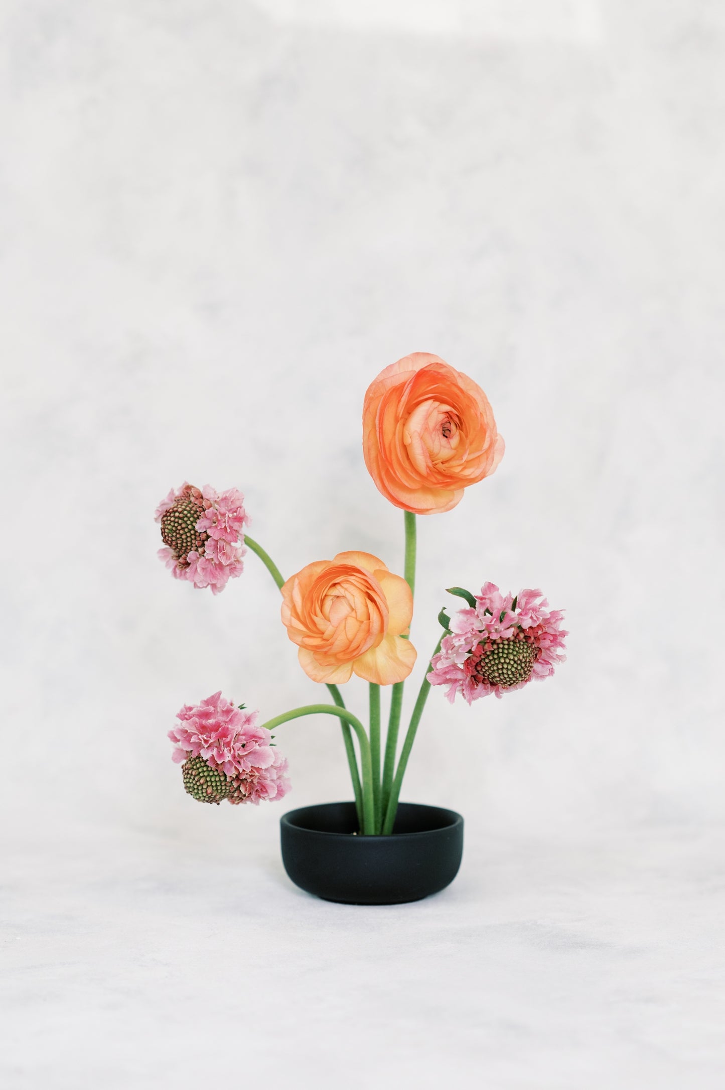 Short Flower Frog Bowl