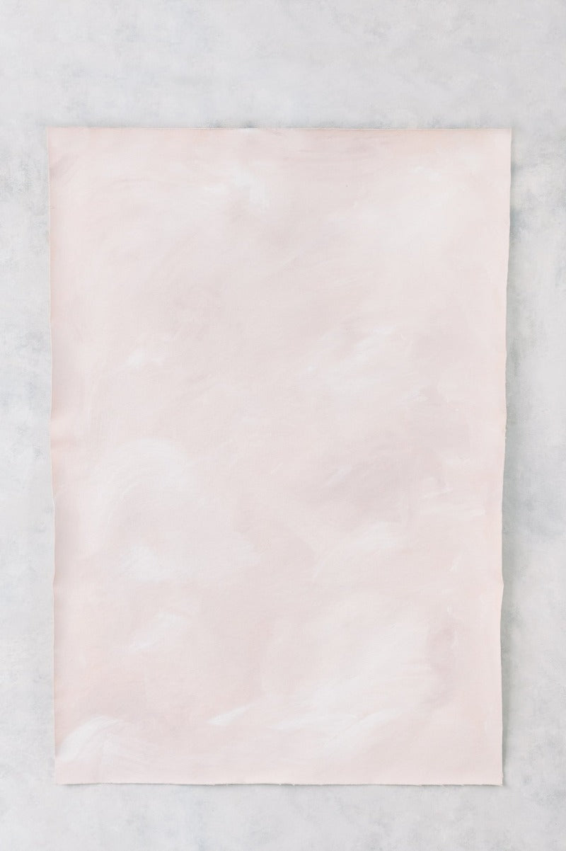 Pink Hand Painted Canvas Styling Mat - Style D