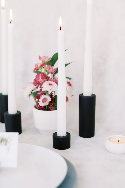 Minimalist Concrete Taper Candle Holder