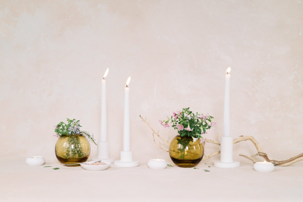 Modern Concrete Taper Candle Holder