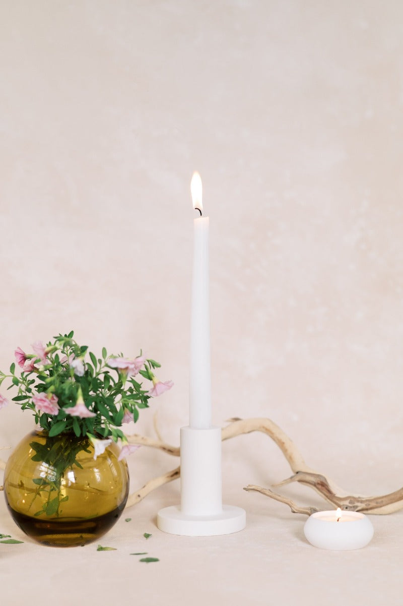 Modern Concrete Taper Candle Holder