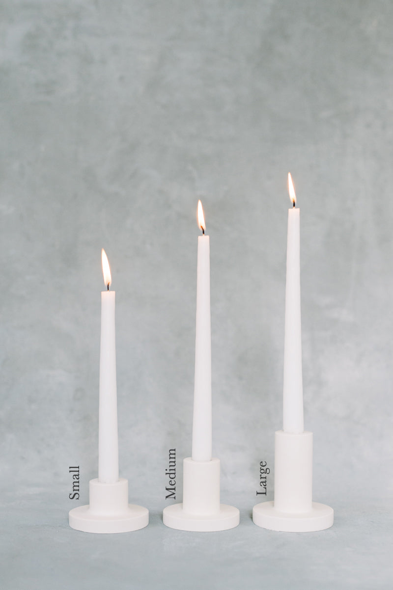 Modern Concrete Taper Candle Holder