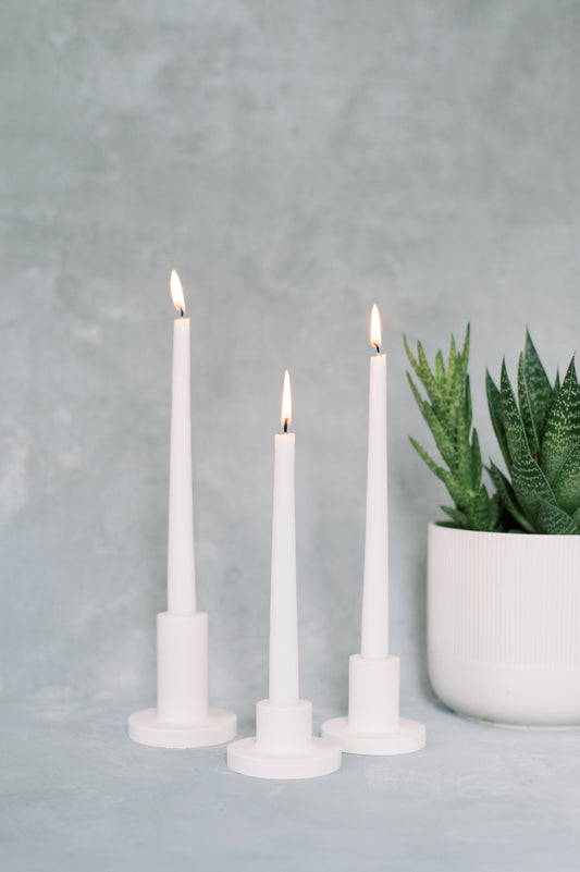 Modern Concrete Taper Candle Holder