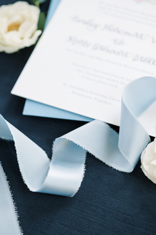 Sky Blue Silk Ribbon