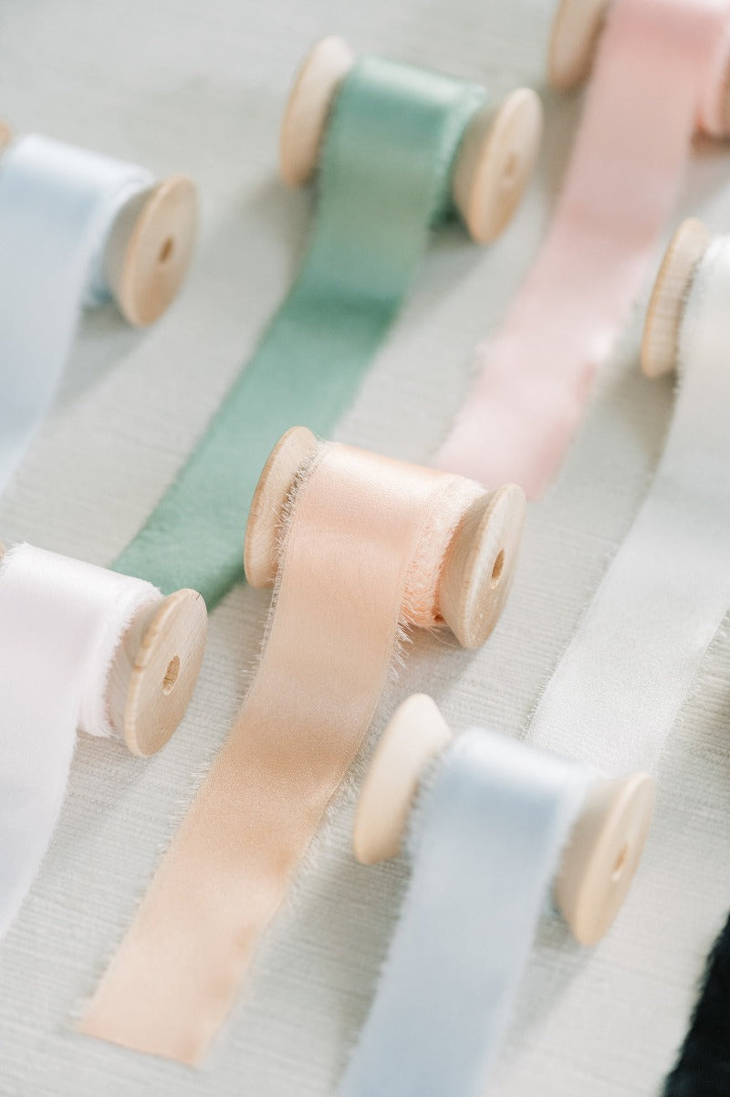 Peach Silk Ribbon