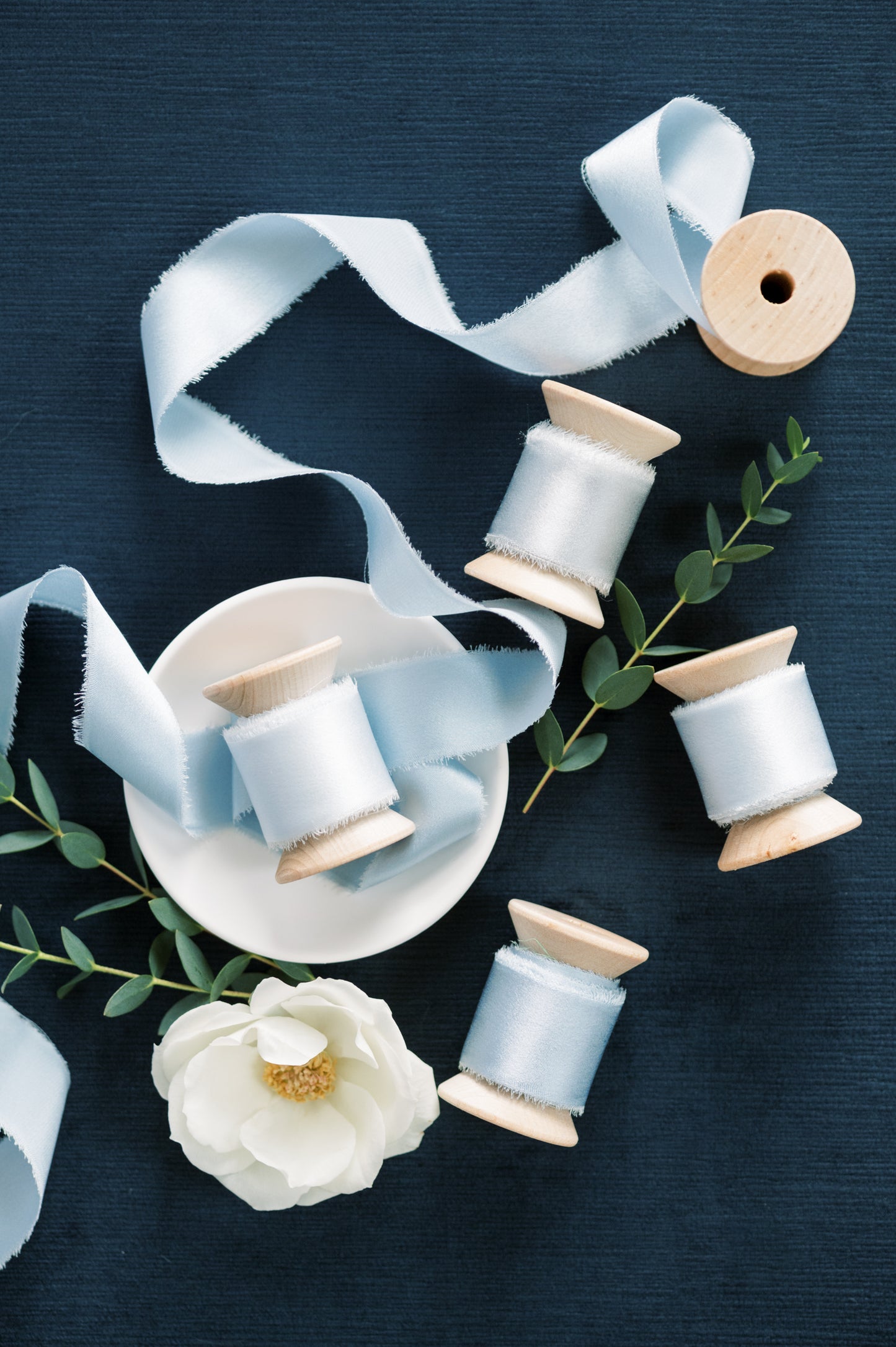 Sky Blue Silk Ribbon