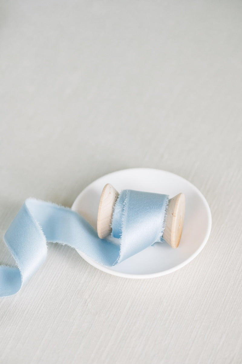 Sky Blue Silk Ribbon