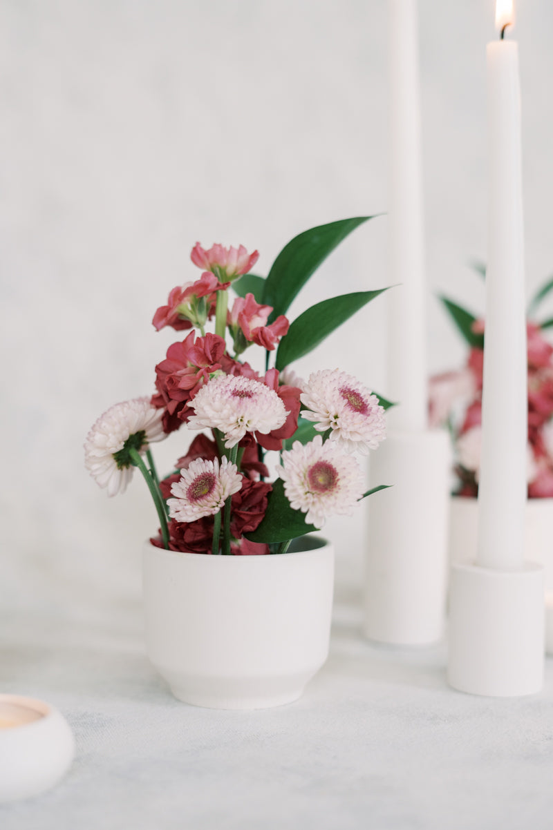 Tall Flower Frog Bowl