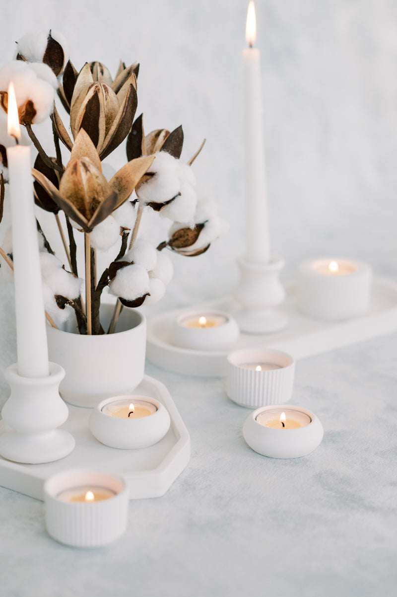 Petite Concrete Tea Light Candle Holder