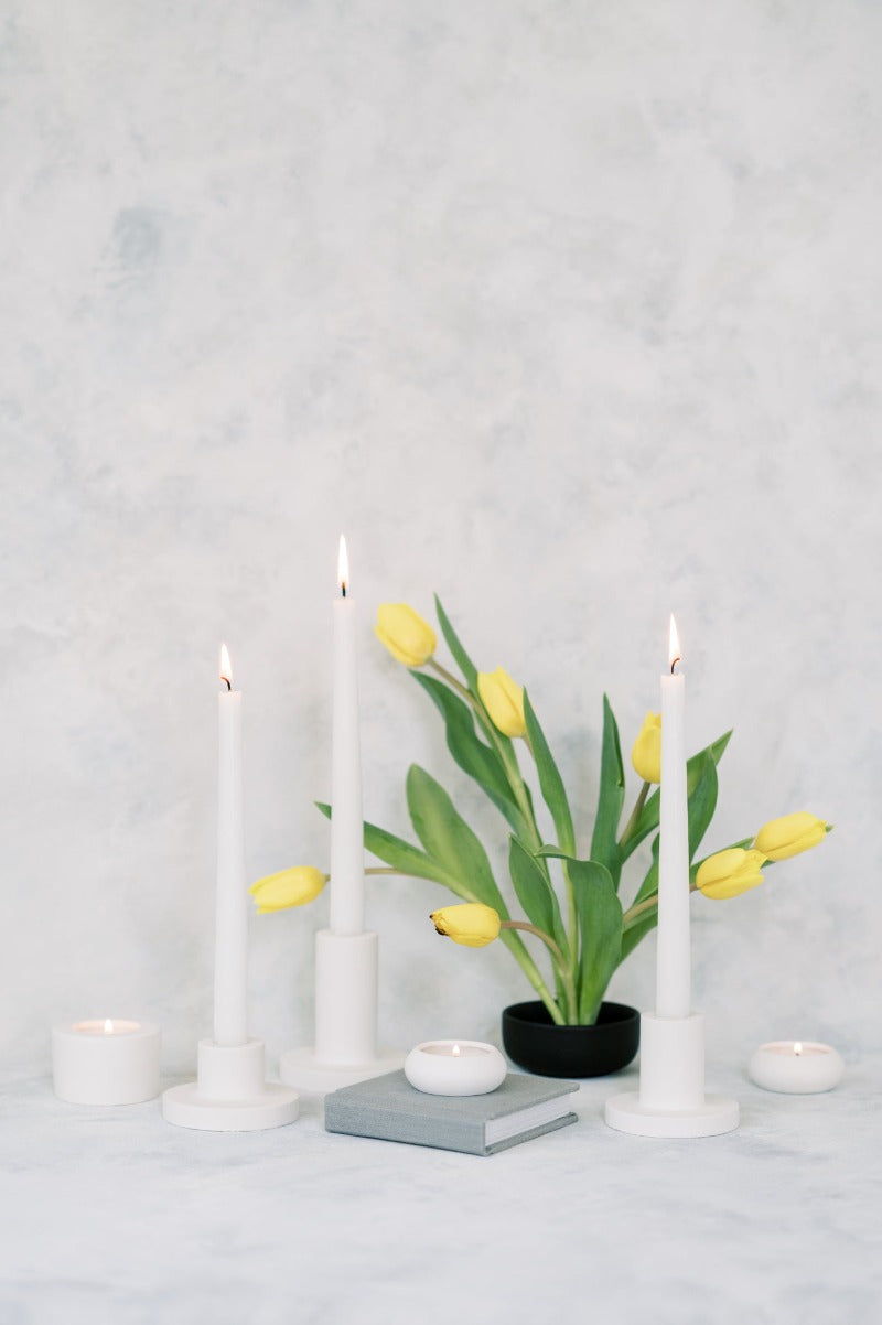 Cylinder Concrete Tea Light Holder